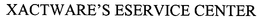 XACTWARE'S ESERVICE CENTER trademark