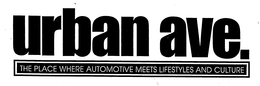 URBAN AVE. THE PLACE WHERE AUTOMOTIVE MEETS LIFESTYLES AND CULTURE trademark