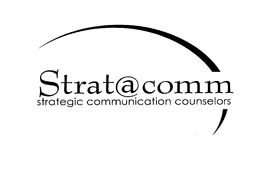 STRAT@COMM STRATEGIC COMMUNICATIONS COUNSELORS trademark
