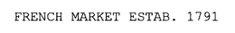 FRENCH MARKET ESTAB. 1791 trademark