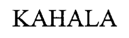 KAHALA trademark