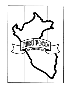 PERU FOOD THE BEST PRODUCTS trademark
