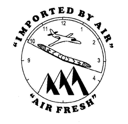"IMPORTED BY AIR" "AIR FRESH" trademark