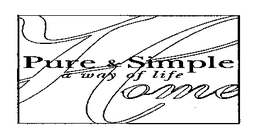 PURE & SIMPLE HOME A WAY OF LIFE trademark