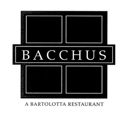 BACCHUS A BARTOLOTTA RESTAURANT trademark