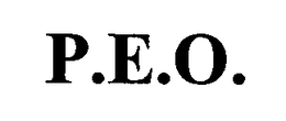 P.E.O. trademark