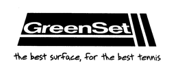 GREENSET THE BEST SURFACE, FOR THE BEST TENNIS trademark
