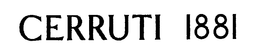 CERRUTI 1881 trademark