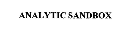 ANALYTIC SANDBOX trademark