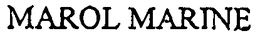MAROL MARINE trademark