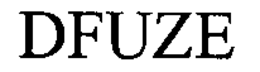DFUZE trademark