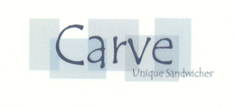 CARVE UNIQUE SANDWICHES trademark