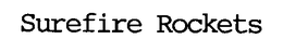 SUREFIRE ROCKETS trademark