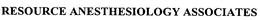 RESOURCE ANESTHESIOLOGY ASSOCIATES trademark