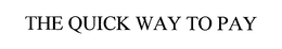 THE QUICK WAY TO PAY trademark