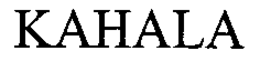 KAHALA trademark