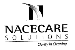 N NACECARE SOLUTIONS CLARITY IN CLEANING trademark