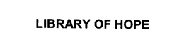 LIBRARY OF HOPE trademark
