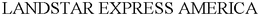 LANDSTAR EXPRESS AMERICA trademark