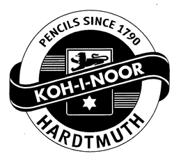 KOH-I-NOOR HARDTMUTH PENCILS SINCE 1790 trademark