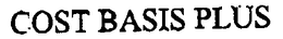 COST BASIS PLUS trademark