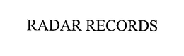 RADAR RECORDS trademark