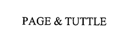 PAGE & TUTTLE trademark