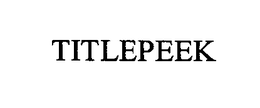 TITLEPEEK trademark