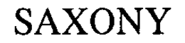 SAXONY trademark