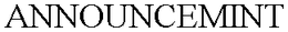 ANNOUNCEMINT trademark
