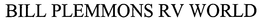 BILL PLEMMONS RV WORLD trademark