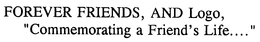 FOREVER FRIENDS trademark