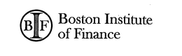 BF BOSTON INSTITUTE OF FINANCE trademark