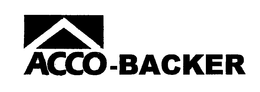 ACCO-BACKER trademark