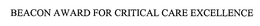 BEACON AWARD FOR CRITICAL CARE EXCELLENCE trademark