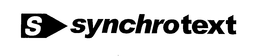 S SYNCHROTEXT trademark