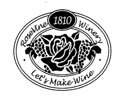 ROSEVINE 1810 WINERY LET'S MAKE WINE trademark
