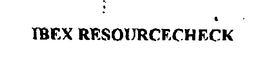 IBEX RESOURCECHECK trademark