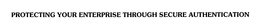 PROTECTING YOUR ENTERPRISE THROUGH SECURE AUTHENTICATION trademark