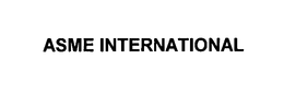 ASME INTERNATIONAL trademark