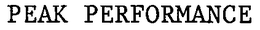 PEAK PERFORMANCE trademark