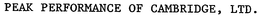PEAK PERFORMANCE OF CAMBRIDGE, LTD. trademark