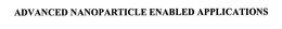 ADVANCED NANOPARTICLE ENABLED APPLICATIONS trademark