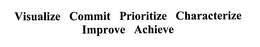 VISUALIZE COMMIT PRIORITIZE CHARACTERIZE IMPROVE ACHIEVE trademark