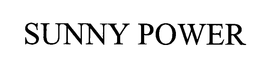 SUNNY POWER trademark