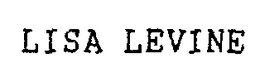 LISA LEVINE trademark