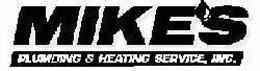 MIKE'S PLUMBING & HEATING SERVICE, INC. trademark