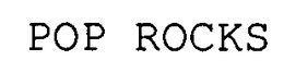 POP ROCKS trademark