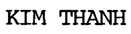 KIM THANH trademark