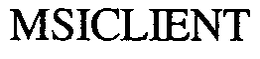 MSICLIENT trademark